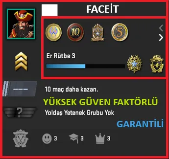 CS2 Prime Hesap Satın Al - ANINDA TESLİM | 6 MADALYA | 689 SAAT | FACEIT