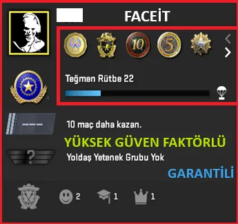 CS2 Prime Hesap Satın Al - ANINDA TESLİM | 5 MADALYA | 313 SAAT | FACEIT