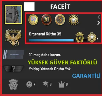 CS2 Prime Hesap Satın Al - ANINDA TESLİM | 6 MADALYA | 465 SAAT | FACEIT